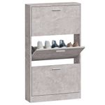 Casa si Gradina - Mobilier - Organizare si depozitare - Organizator incaltaminte - Pantofar, gri beton, 59x17x108 cm, lemn compozit - Infinity.ro