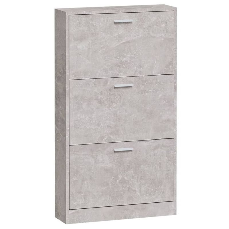 Casa si Gradina - Mobilier - Organizare si depozitare - Organizator incaltaminte - Pantofar, gri beton, 59x17x108 cm, lemn compozit - Infinity.ro