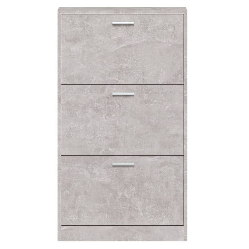 Casa si Gradina - Mobilier - Organizare si depozitare - Organizator incaltaminte - Pantofar, gri beton, 59x17x108 cm, lemn compozit - Infinity.ro