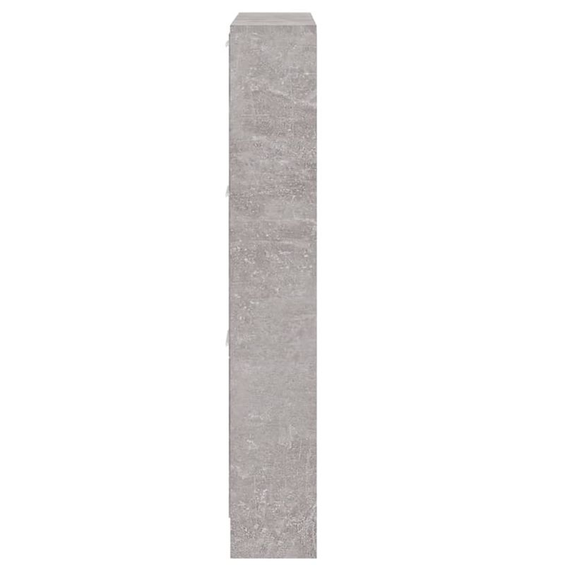 Casa si Gradina - Mobilier - Organizare si depozitare - Organizator incaltaminte - Pantofar, gri beton, 59x17x108 cm, lemn compozit - Infinity.ro