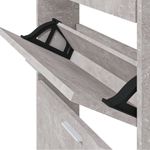 Casa si Gradina - Mobilier - Organizare si depozitare - Organizator incaltaminte - Pantofar, gri beton, 59x17x108 cm, lemn compozit - Infinity.ro