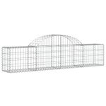 Casa si Gradina - Gradina si terasa - Garduri, panouri si accesorii - Cosuri gabion arcuite 30 buc, 200x30x40/60cm, fier galvanizat - Infinity.ro