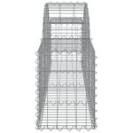Casa si Gradina - Gradina si terasa - Garduri, panouri si accesorii - Cosuri gabion arcuite 30 buc, 200x30x40/60cm, fier galvanizat - Infinity.ro