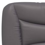 Casa si Gradina - Mobilier - Paturi si accesorii - Paturi - Cadru de pat cu lumini LED, gri, 90x190 cm, piele ecologica - Infinity.ro