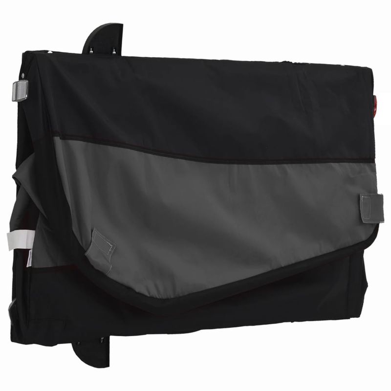 Sport si Outdoor - Ciclism - Accesorii pentru biciclete - Remorci biciclete - Remorca pentru biciclete, negru, 45 kg, fier, mărime 68x133x68 cm - Infinity.ro