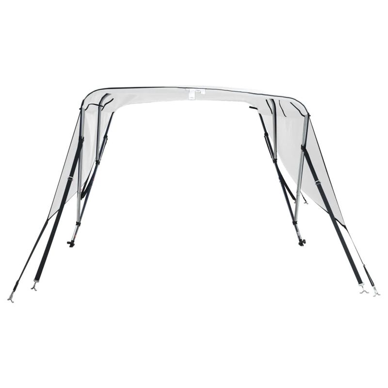Auto si Moto - Ambarcatiuni - Accesorii ambarcatiuni - Parasolar Bimini 4 arcuri pereti laterali, 243x(185-198)x137 cm, alb - Infinity.ro