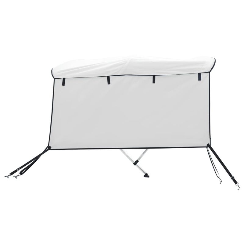 Auto si Moto - Ambarcatiuni - Accesorii ambarcatiuni - Parasolar Bimini 4 arcuri pereti laterali, 243x(185-198)x137 cm, alb - Infinity.ro