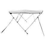 Auto si Moto - Ambarcatiuni - Accesorii ambarcatiuni - Parasolar Bimini 4 arcuri pereti laterali, 243x(185-198)x137 cm, alb - Infinity.ro
