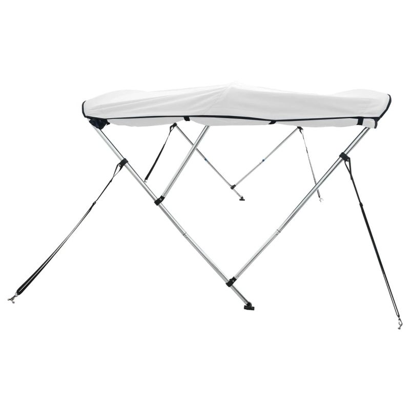 Auto si Moto - Ambarcatiuni - Accesorii ambarcatiuni - Parasolar Bimini 4 arcuri pereti laterali, 243x(185-198)x137 cm, alb - Infinity.ro
