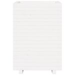 Casa si Gradina - Gradinarit si plante - Plante si ghivece - Ghivece si suporturi - Jardiniera de gradina, alb, 50x50x72,5 cm, lemn masiv de pin - Infinity.ro