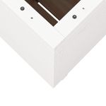 Casa si Gradina - Gradinarit si plante - Plante si ghivece - Ghivece si suporturi - Jardiniera de gradina, alb, 50x50x72,5 cm, lemn masiv de pin - Infinity.ro