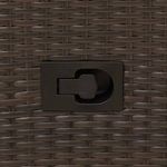 Casa si Gradina - Gradina si terasa - Mobilier exterior - Scaune si sezlonguri gradina - Scaun de gradina rabatabil cu perne, maro, poliratan - Infinity.ro