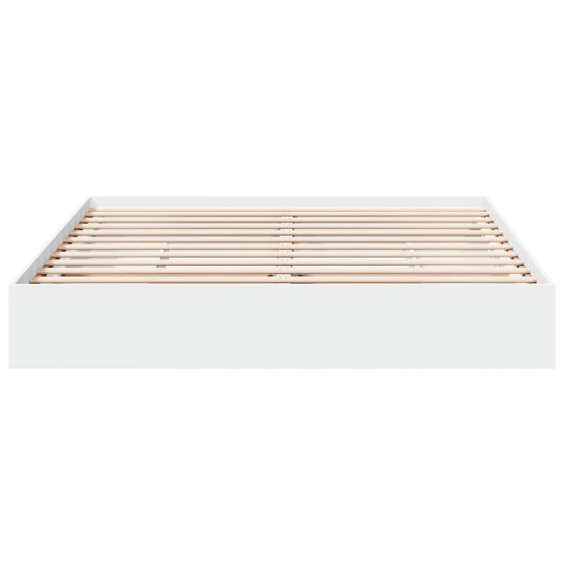 Casa si Gradina - Mobilier - Paturi si accesorii - Paturi - Cadru de pat cu sertare alb 200x200 cm lemn prelucrat - Infinity.ro