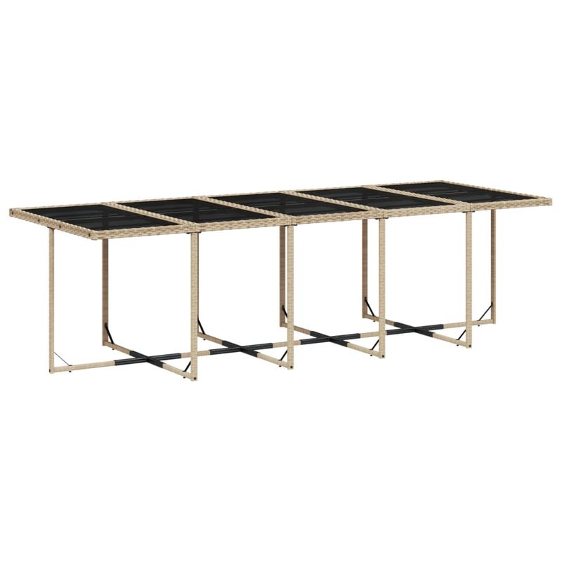 Casa si Gradina/Gradina si terasa/Mobilier exterior/Seturi mobila gradina - Set mobilier gradina cu perne, 15 piese, bej combinat poliratan - Infinity.ro