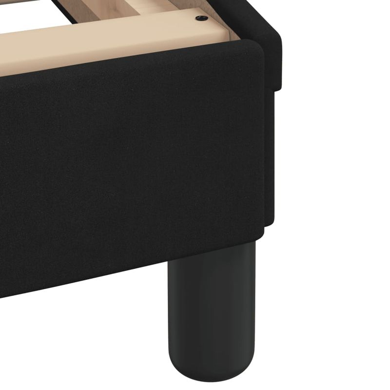 Casa si Gradina - Mobilier - Paturi si accesorii - Paturi - Pat cu saltea, negru, 90x190 cm, catifea - Infinity.ro