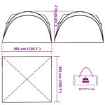 Sport si Outdoor - Camping - Corturi camping - Cort de petrecere, alb, impermeabil - Infinity.ro