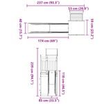 Jucarii, Copii si Bebe - Jucarii si jocuri - Jucarii de exterior - Spatii de joaca si accesorii - Set de joaca pentru exterior, lemn masiv de pin - Infinity.ro