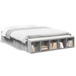 Casa si Gradina - Mobilier - Paturi si accesorii - Paturi - Cadru de pat, gri sonoma, 150x200 cm, lemn prelucrat - Infinity.ro