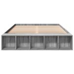 Casa si Gradina - Mobilier - Paturi si accesorii - Paturi - Cadru de pat, gri sonoma, 150x200 cm, lemn prelucrat - Infinity.ro