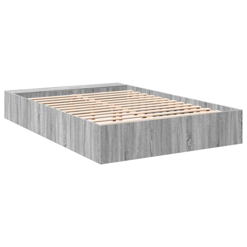Casa si Gradina - Mobilier - Paturi si accesorii - Paturi - Cadru de pat, gri sonoma, 150x200 cm, lemn prelucrat - Infinity.ro