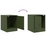Casa si Gradina - Mobilier - Comode si corpuri - Noptiere - Noptiera, olivengr diametru nn olive, 34,5x39x44 cm, otel - Infinity.ro