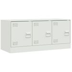 Casa si Gradina - Mobilier - Comode si corpuri - Comode - Comoda TV, alb, 99x39x44 cm, otel - Infinity.ro