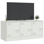 Casa si Gradina - Mobilier - Comode si corpuri - Comode - Comoda TV, alb, 99x39x44 cm, otel - Infinity.ro