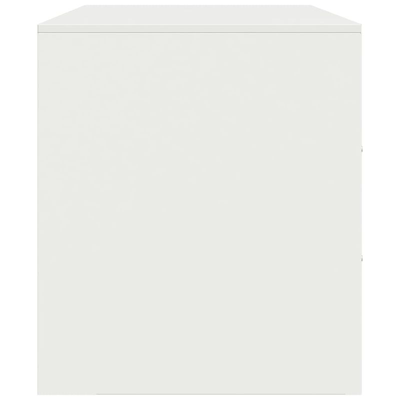 Casa si Gradina - Mobilier - Comode si corpuri - Comode - Comoda TV, alb, 99x39x44 cm, otel - Infinity.ro