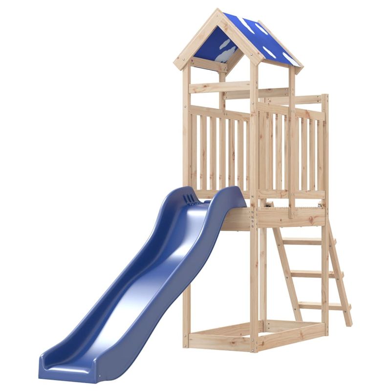 Jucarii, Copii si Bebe - Jucarii si jocuri - Jucarii de exterior - Spatii de joaca si accesorii - Set de joaca pentru exterior, lemn masiv de pin - Infinity.ro