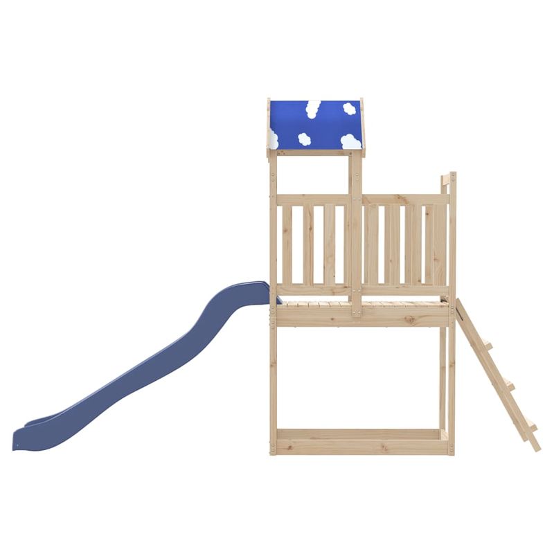 Jucarii, Copii si Bebe - Jucarii si jocuri - Jucarii de exterior - Spatii de joaca si accesorii - Set de joaca pentru exterior, lemn masiv de pin - Infinity.ro