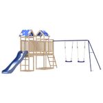Jucarii, Copii si Bebe - Jucarii si jocuri - Jucarii de exterior - Spatii de joaca si accesorii - Set de joaca pentru exterior, lemn masiv de pin - Infinity.ro