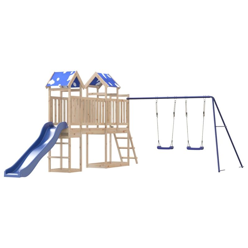 Jucarii, Copii si Bebe - Jucarii si jocuri - Jucarii de exterior - Spatii de joaca si accesorii - Set de joaca pentru exterior, lemn masiv de pin - Infinity.ro
