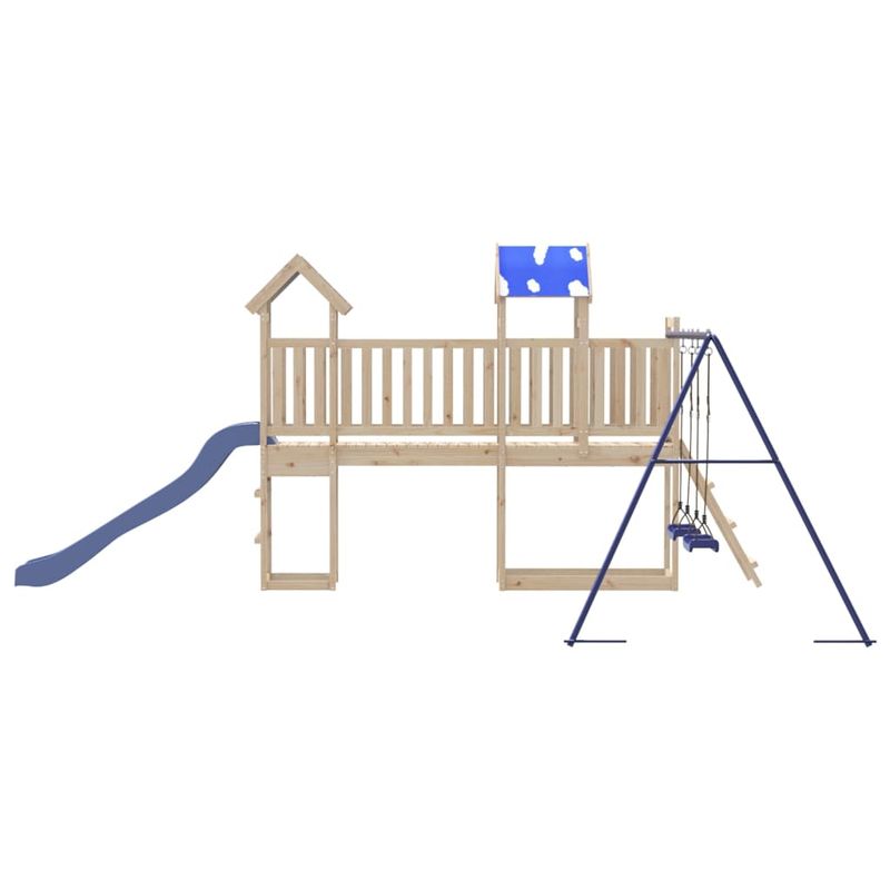 Jucarii, Copii si Bebe - Jucarii si jocuri - Jucarii de exterior - Spatii de joaca si accesorii - Set de joaca pentru exterior, lemn masiv de pin - Infinity.ro