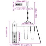 Jucarii, Copii si Bebe - Jucarii si jocuri - Jucarii de exterior - Spatii de joaca si accesorii - Set de joaca pentru exterior, lemn masiv de douglas - Infinity.ro
