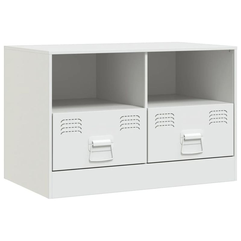 Casa si Gradina - Mobilier - Comode si corpuri - Comode - Dulapuri TV 2 buc., alb, 67x39x44 cm Otel - Infinity.ro