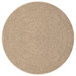 Casa si Gradina - Textile si covoare - Covoare - Covoare casa - Covor ZIZUR aspect iută, diametru 200 cm, pentru interior și exterior, maro - Infinity.ro