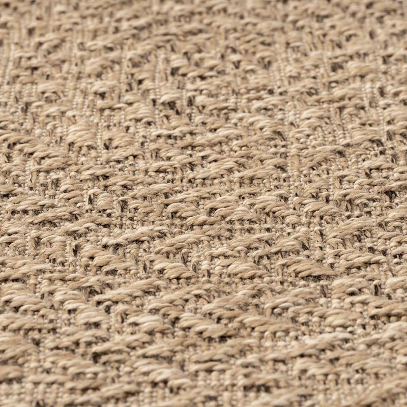 Casa si Gradina - Textile si covoare - Covoare - Covoare casa - Covor ZIZUR aspect iută, diametru 200 cm, pentru interior și exterior, maro - Infinity.ro