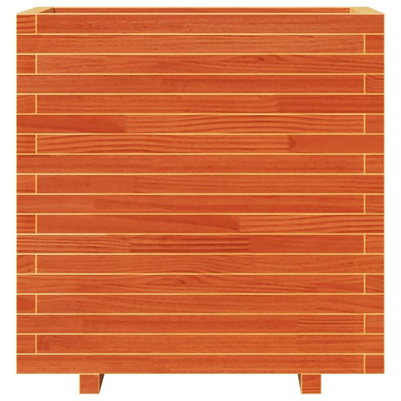 Casa si Gradina - Gradinarit si plante - Plante si ghivece - Ghivece si suporturi - Jardiniera de gradina, maro ceruit, 70x40x72 cm, lemn masiv pin - Infinity.ro