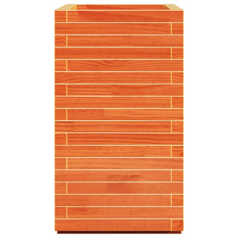 Casa si Gradina - Gradinarit si plante - Plante si ghivece - Ghivece si suporturi - Jardiniera de gradina, maro ceruit, 70x40x72 cm, lemn masiv pin - Infinity.ro