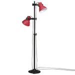 Casa si Gradina - Corpuri si surse de iluminat - Veioze si lampi - Lampadare - Lampa de podea, 25 W, rosu uzat, 25x25x90/160 cm, E27 - Infinity.ro