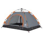 Sport si Outdoor - Camping - Corturi camping - Cort de camping, 2 persoane, gri/portocaliu, setare rapida - Infinity.ro