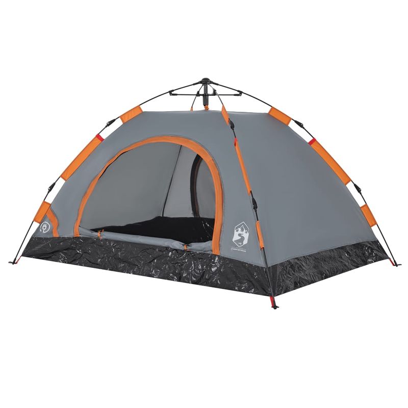 Sport si Outdoor - Camping - Corturi camping - Cort de camping, 2 persoane, gri/portocaliu, setare rapida - Infinity.ro