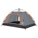 Sport si Outdoor - Camping - Corturi camping - Cort de camping, 2 persoane, gri/portocaliu, setare rapida - Infinity.ro