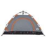 Sport si Outdoor - Camping - Corturi camping - Cort de camping, 2 persoane, gri/portocaliu, setare rapida - Infinity.ro