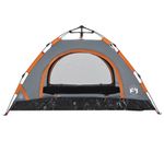 Sport si Outdoor - Camping - Corturi camping - Cort de camping, 2 persoane, gri/portocaliu, setare rapida - Infinity.ro