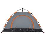 Sport si Outdoor - Camping - Corturi camping - Cort de camping, 2 persoane, gri/portocaliu, setare rapida - Infinity.ro
