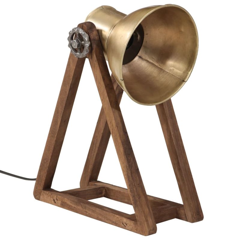 Casa si Gradina - Corpuri si surse de iluminat - Veioze si lampi - Lampi de veghe - Lampa de birou 25 W, alama antichizata, 30x17x40 cm, E27 - Infinity.ro