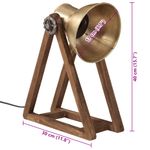 Casa si Gradina - Corpuri si surse de iluminat - Veioze si lampi - Lampi de veghe - Lampa de birou 25 W, alama antichizata, 30x17x40 cm, E27 - Infinity.ro