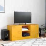 Casa si Gradina - Mobilier - Comode si corpuri - Comode - Dulap TV, galben mustar, 99x39x44 cm, otel - Infinity.ro