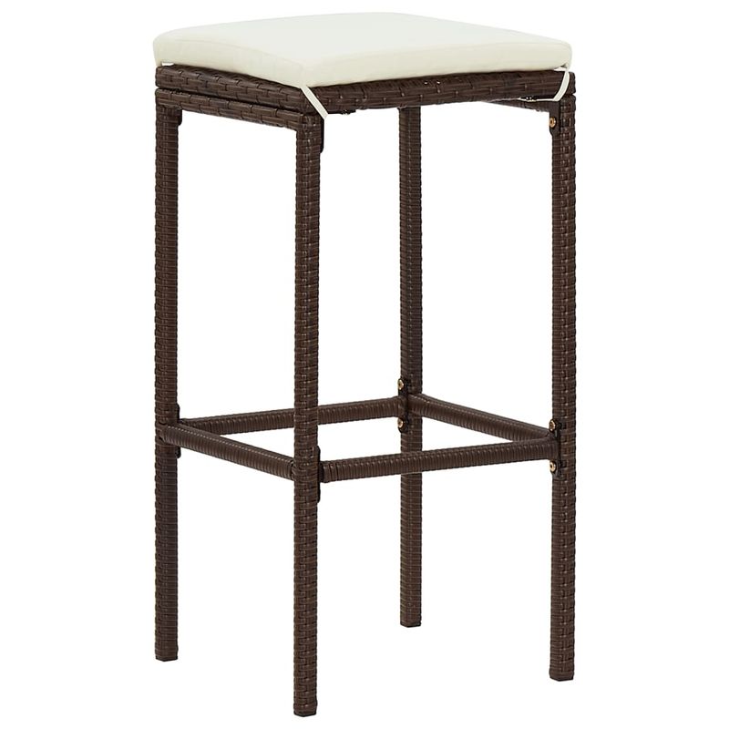 Casa si Gradina - Gradina si terasa - Mobilier exterior - Seturi mobila gradina - Set bar de gradina, 5 piese, maro, lemn masiv acacia/ poliratan - Infinity.ro